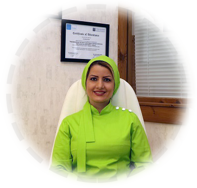 دکتر زهرا ظهری متخصص جراحی لثه و ایمپلنت دارای فلوشیپ لیزر از دانشگاه آخن آلمان